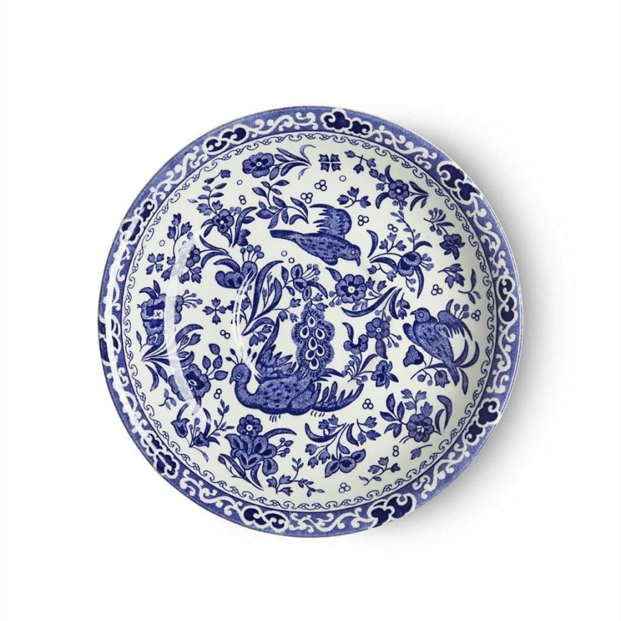 Collections * | Buy Burleigh Pottery Tableware Blue Regal Peacock Breakfast Saucer