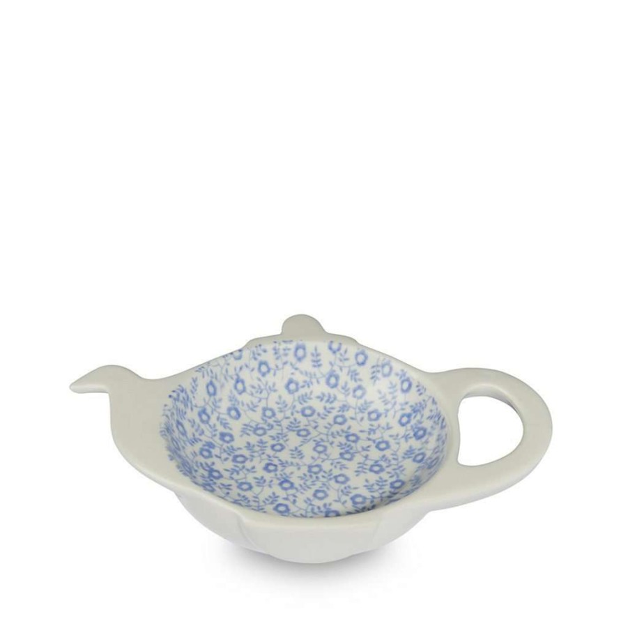 Collections * | Brand New Burleigh Pottery Blue Felicity Mini Teapot Tray Mini Teapot Trays