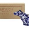 Collections * | Outlet Burleigh Pottery Blue Calico Cow Creamer 150Ml/0.25Pt Gift Boxed