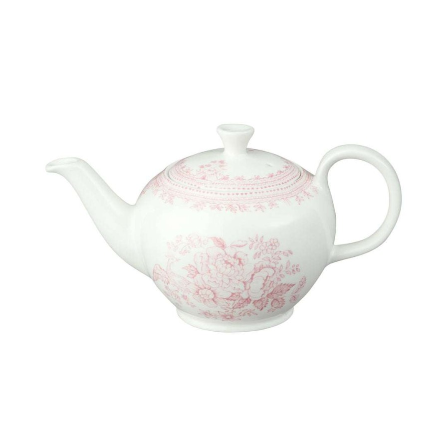 Collections * | New Burleigh Pottery Pink Asiatic Pheasants Small Teapot 3-4 Cup 400Ml/0.75Pt Tableware