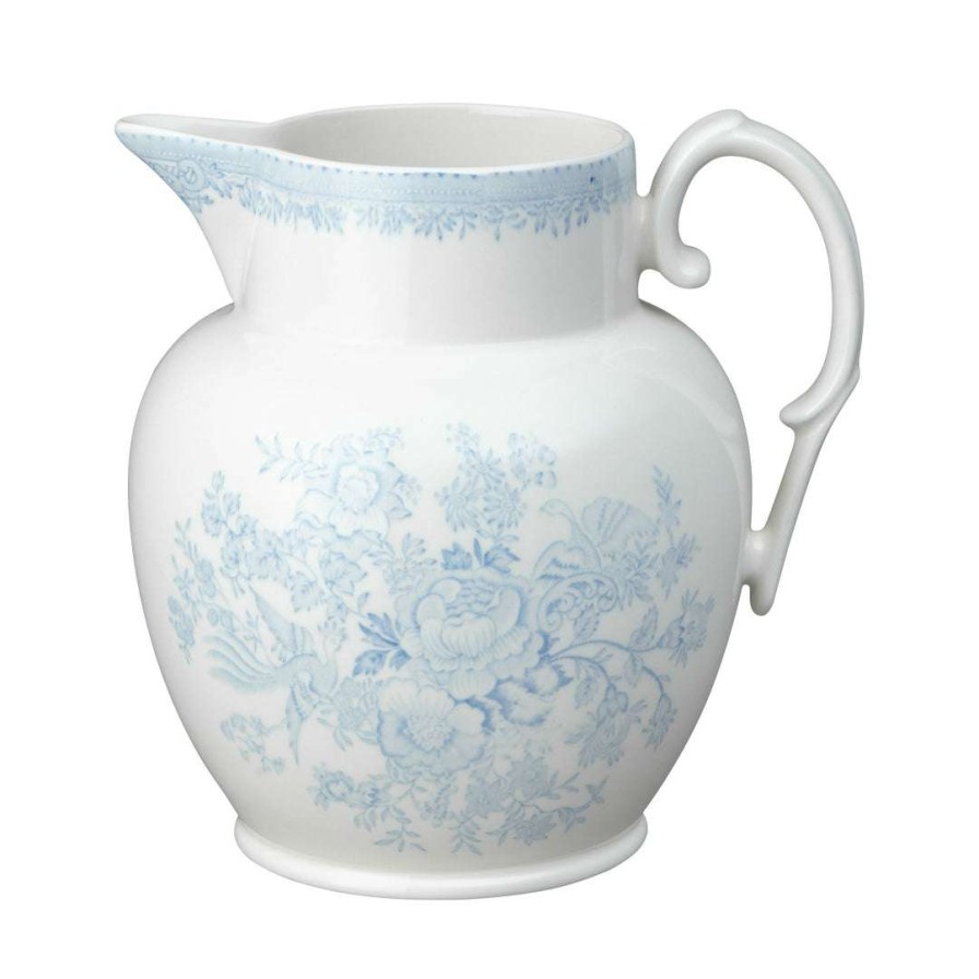 Collections * | Cheapest Burleigh Pottery Blue Asiatic Pheasants Large Etruscan Jug 2.2Ltr/4Pt