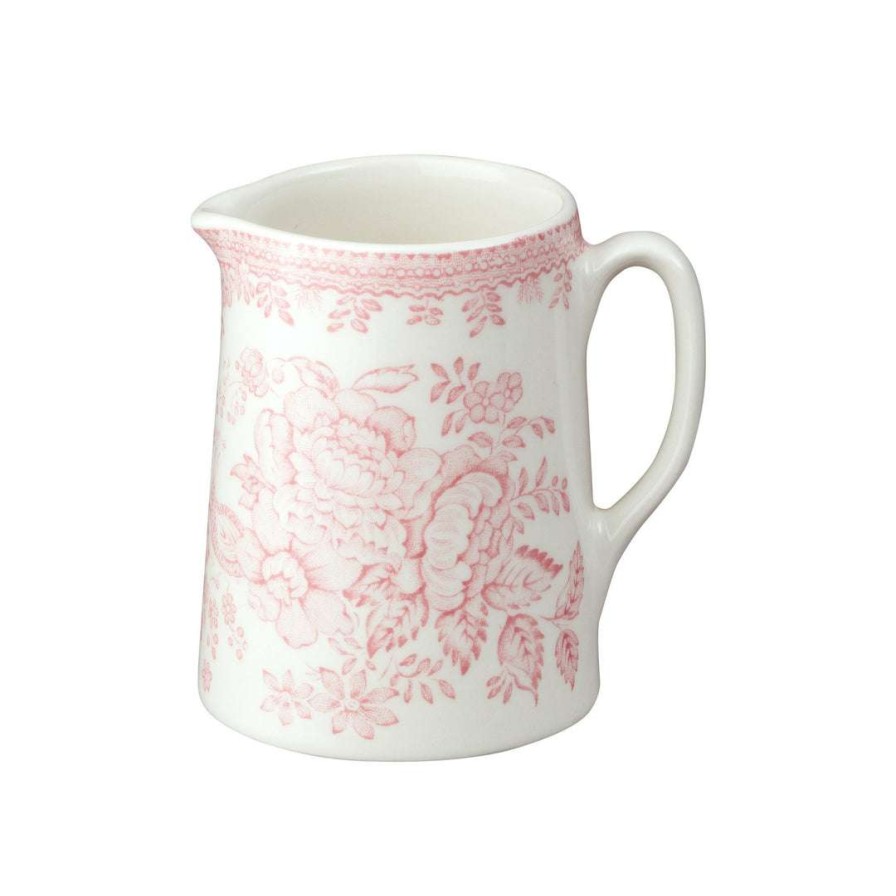 Collections * | Budget Burleigh Pottery Pink Asiatic Pheasants Mini Tankard Jug 160Ml/ 0.25Pt Tableware