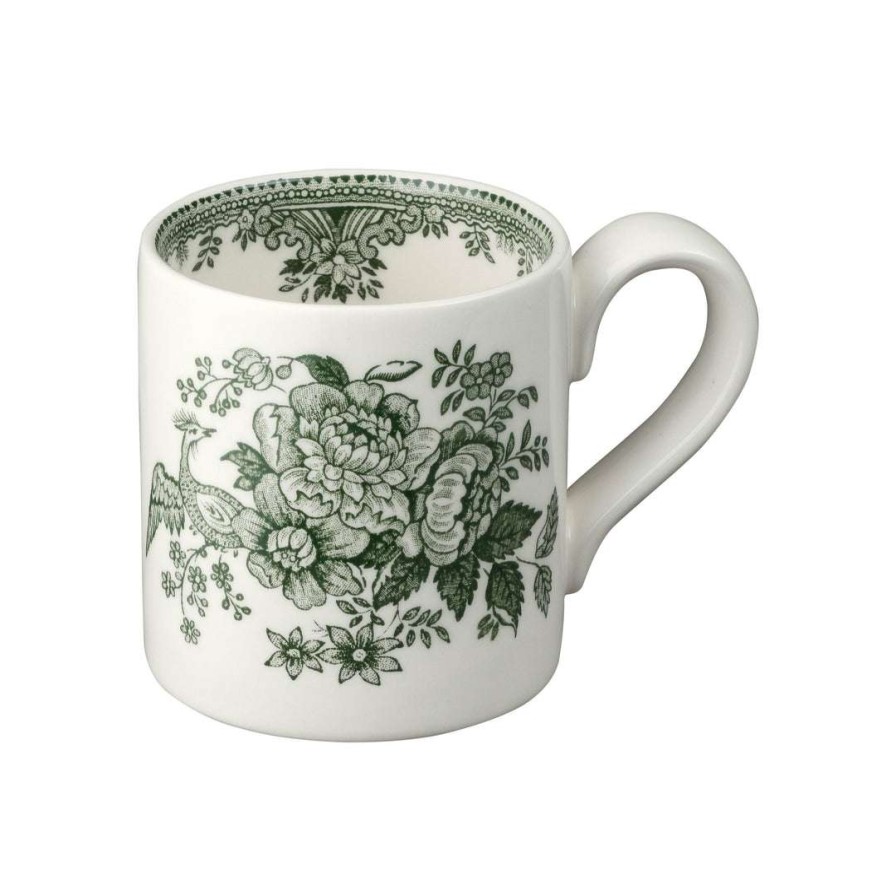 Collections * | Deals Burleigh Pottery Green Asiatic Pheasants Mug Half Pint 284Ml/0.5Pt Tableware