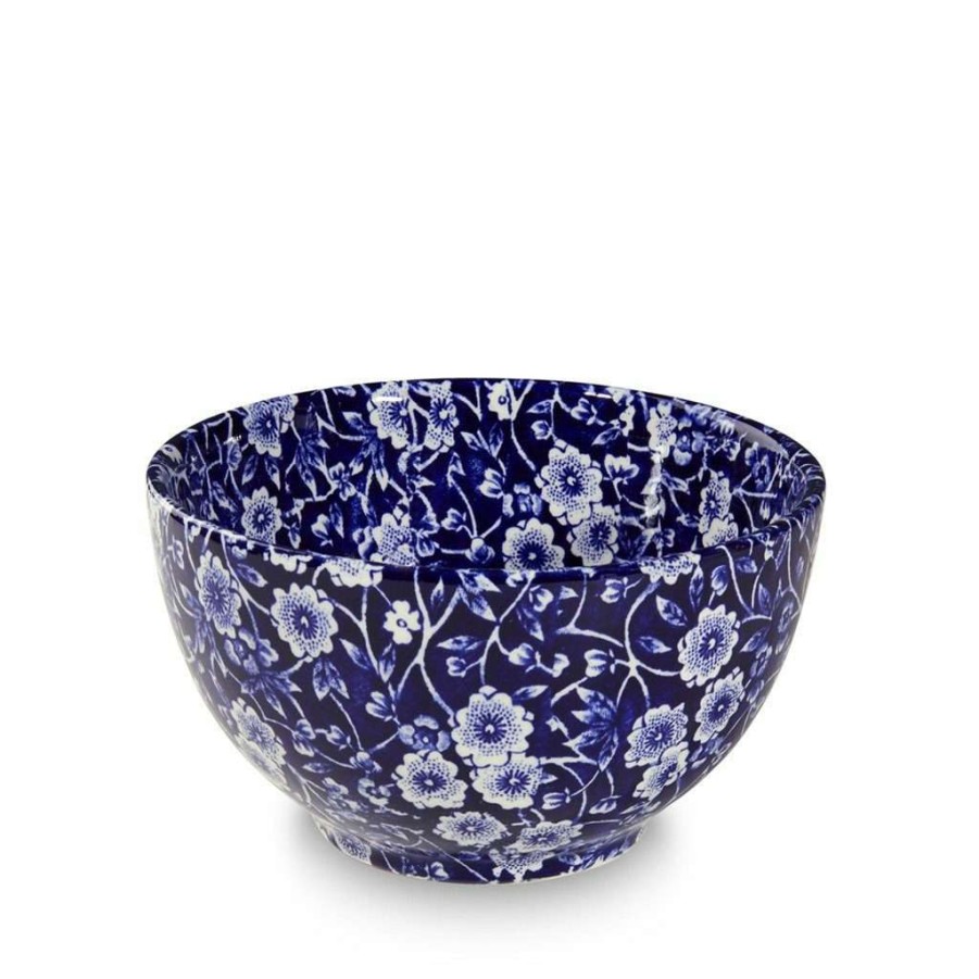 Collections * | Wholesale Burleigh Pottery Blue Calico Mini Footed Bowl 12Cm/5 Bowls