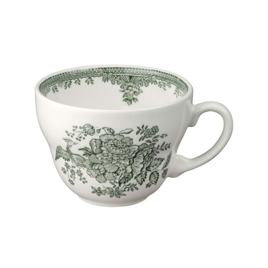 Collections * | Wholesale Burleigh Pottery Green Asiatic Pheasants Breakfast Cup 420Ml/0.75Pt