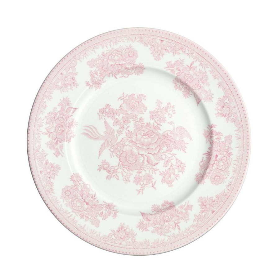 Collections * | Deals Burleigh Pottery Tableware Pink Asiatic Pheasants Plate 22Cm/8.75