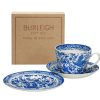 Collections * | Cheapest Burleigh Pottery Blue Regal Peacock Breakfast Cup Gift Set