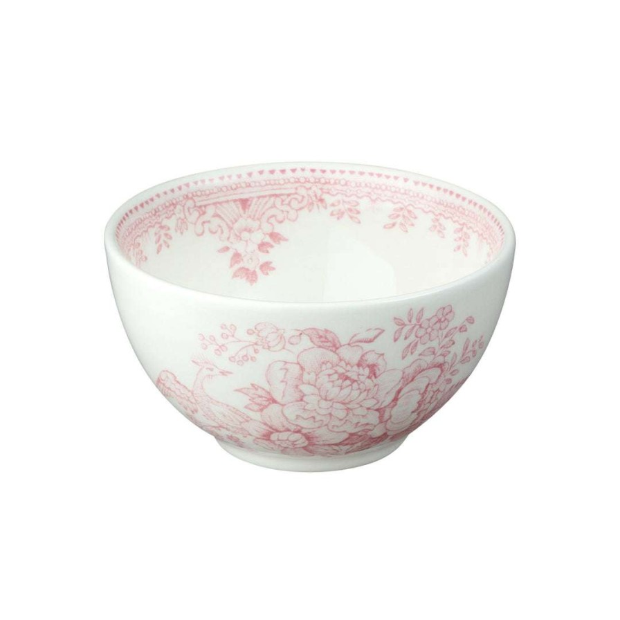 Collections * | Buy Burleigh Pottery Pink Asiatic Pheasants Sugar Bowl 9.5Cm/4 Tableware