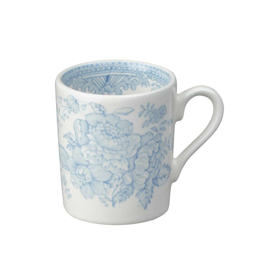 Collections * | Discount Burleigh Pottery Coffee Cups & Saucers Blue Asiatic Pheasants Espresso Cup