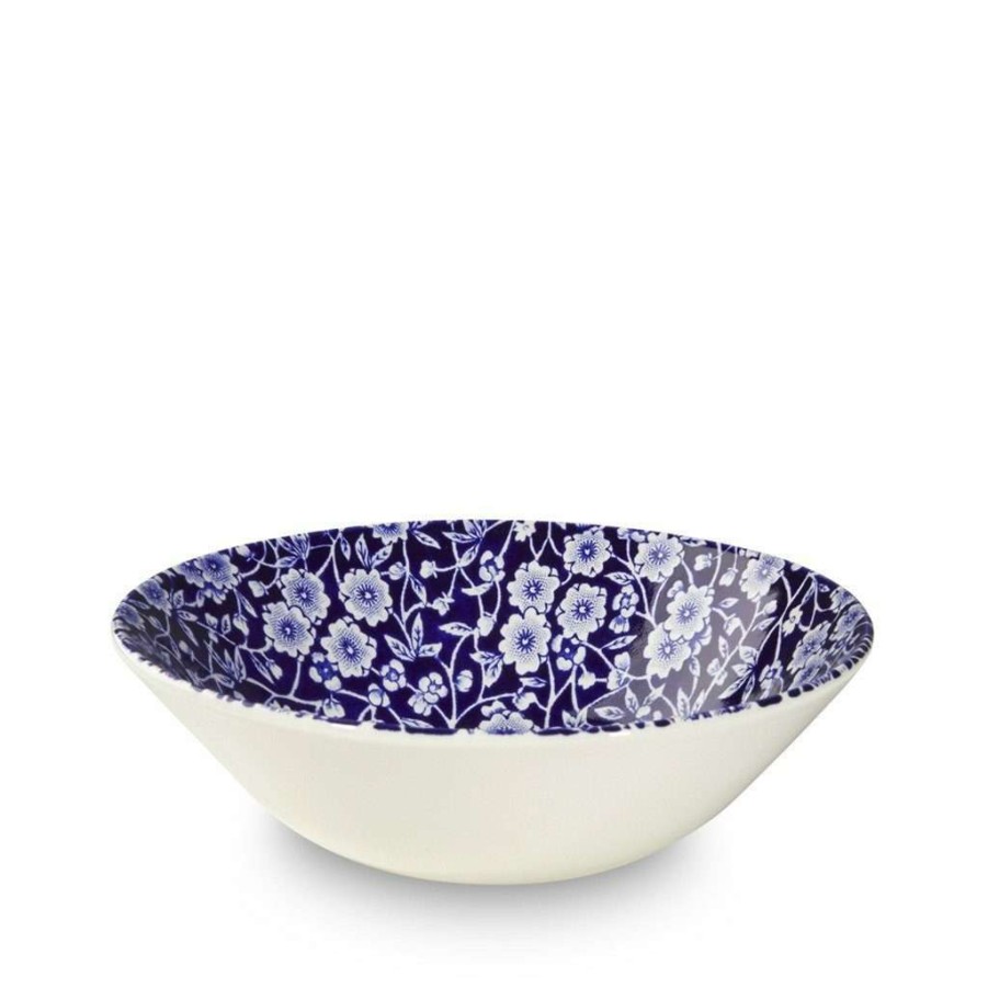 Collections * | Cheap Burleigh Pottery Blue Calico Cereal Bowl 16Cm/6.25