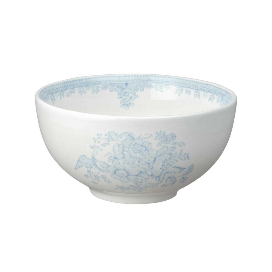 Collections * | Best Deal Burleigh Pottery Blue Asiatic Pheasants Small Footed Bowl 16Cm/ 6.25