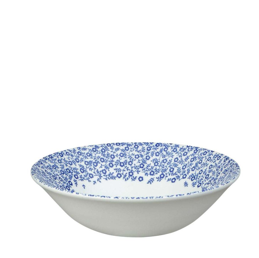 Tableware * | Brand New Burleigh Pottery Dark Blue Felicity Cereal Bowl 16Cm Tableware