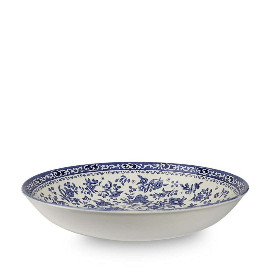 Collections * | Budget Burleigh Pottery Tableware Blue Regal Peacock Pasta Bowl 23Cm/9