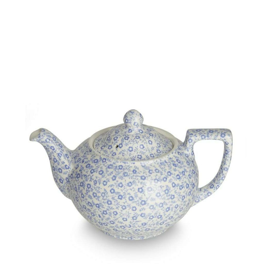 Collections * | Flash Sale Burleigh Pottery Tableware Blue Felicity Small Teapot 3-4 Cup 400Ml/0.75Pt