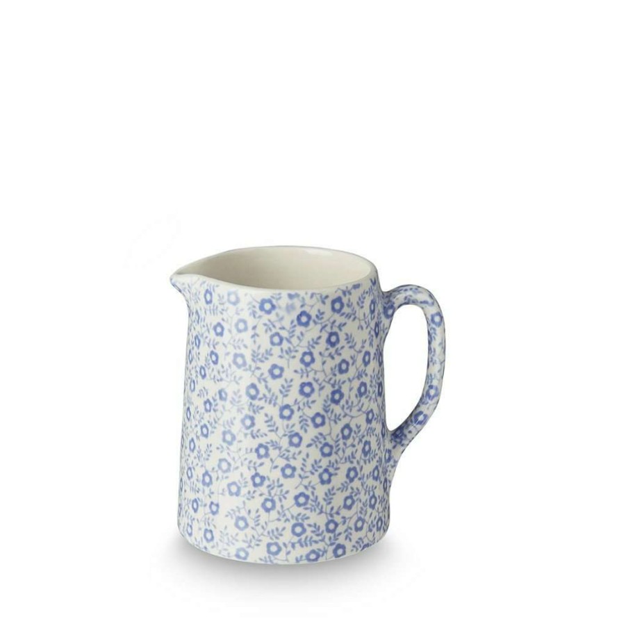 Collections * | Top 10 Burleigh Pottery Tableware Blue Felicity Mini Tankard Jug 160Ml/ 0.25Pt