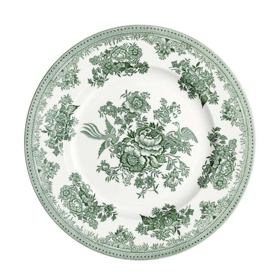 Collections * | Brand New Burleigh Pottery Tableware Green Asiatic Pheasants 25.5Cm Plate