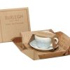 Collections * | Best Pirce Burleigh Pottery Coffee Cups & Saucers Blue Asiatic Pheasants Breakfast Cup Gift Set