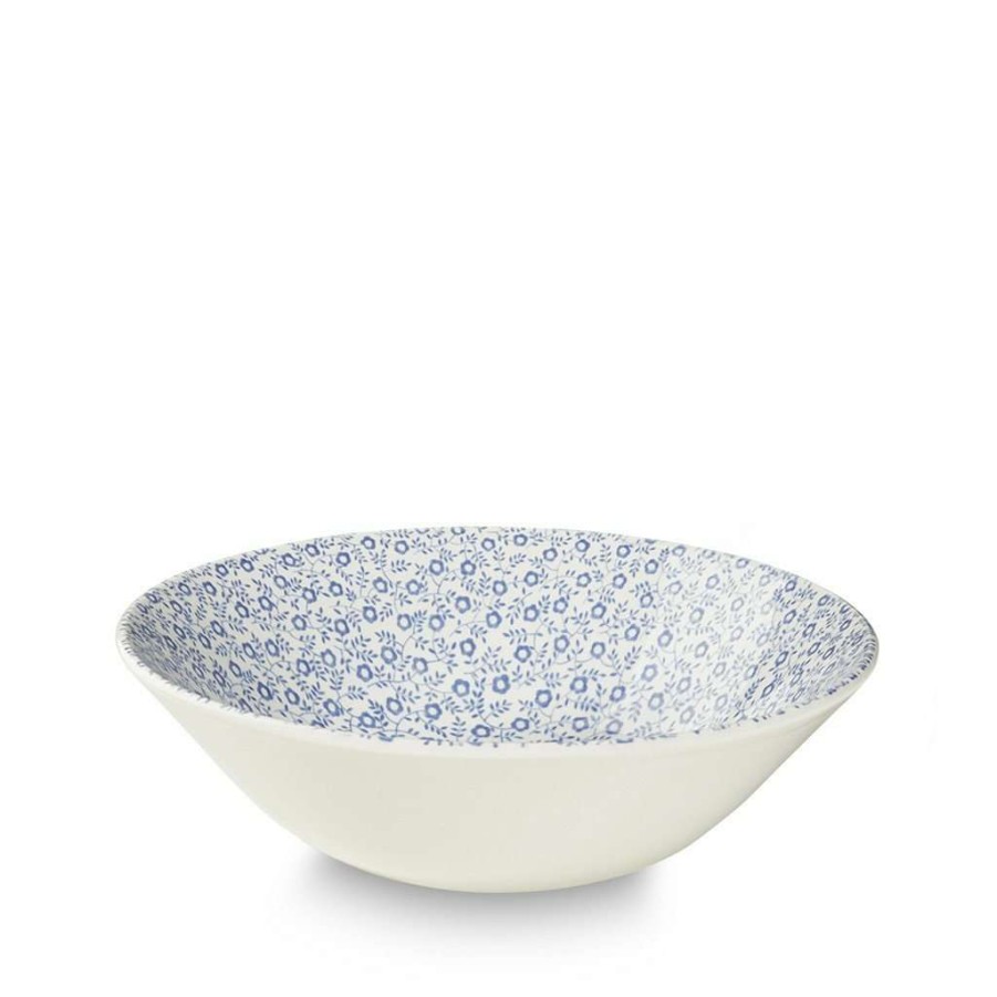 Collections * | Top 10 Burleigh Pottery Blue Felicity Cereal Bowl 16Cm/6.25