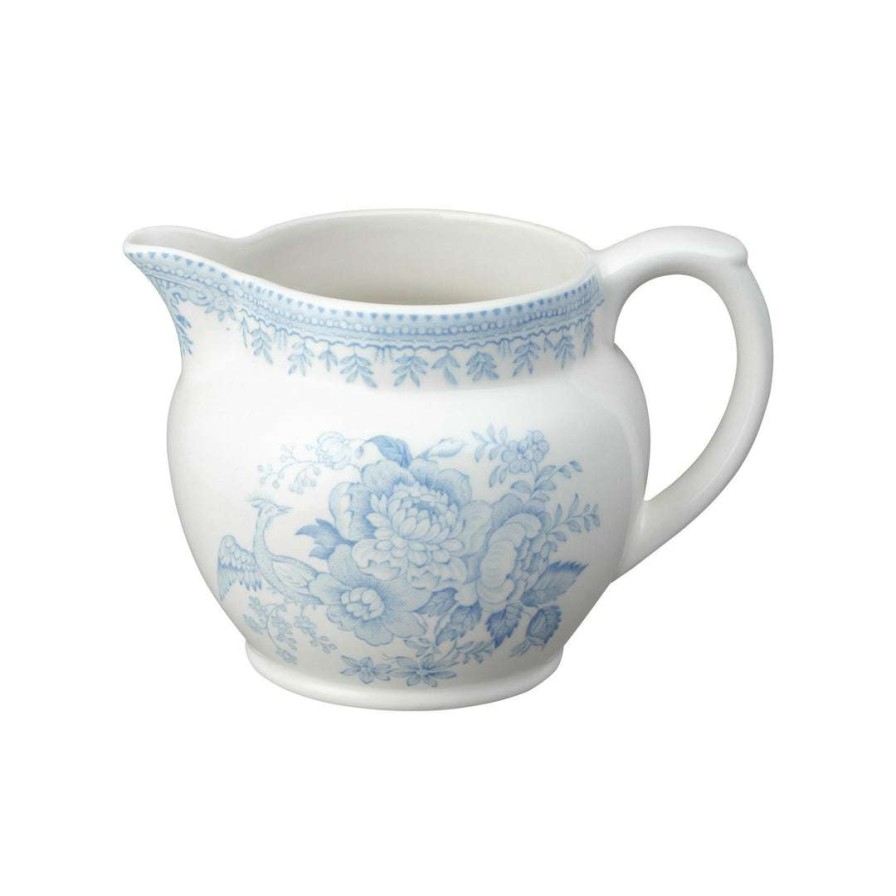 Collections * | Wholesale Burleigh Pottery Tableware Blue Asiatic Pheasants Small Dutch Jug 284Ml/0.5Pt