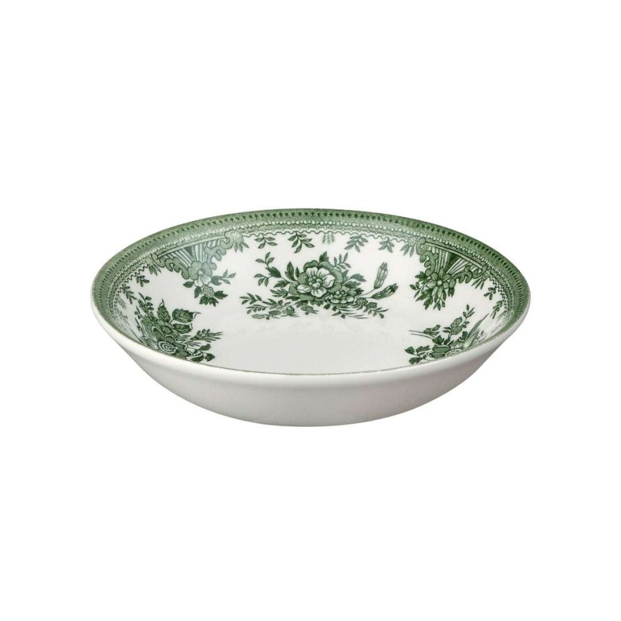 Collections * | Promo Burleigh Pottery Green Asiatic Pheasants Butter Pat Dish 12Cm/4.75