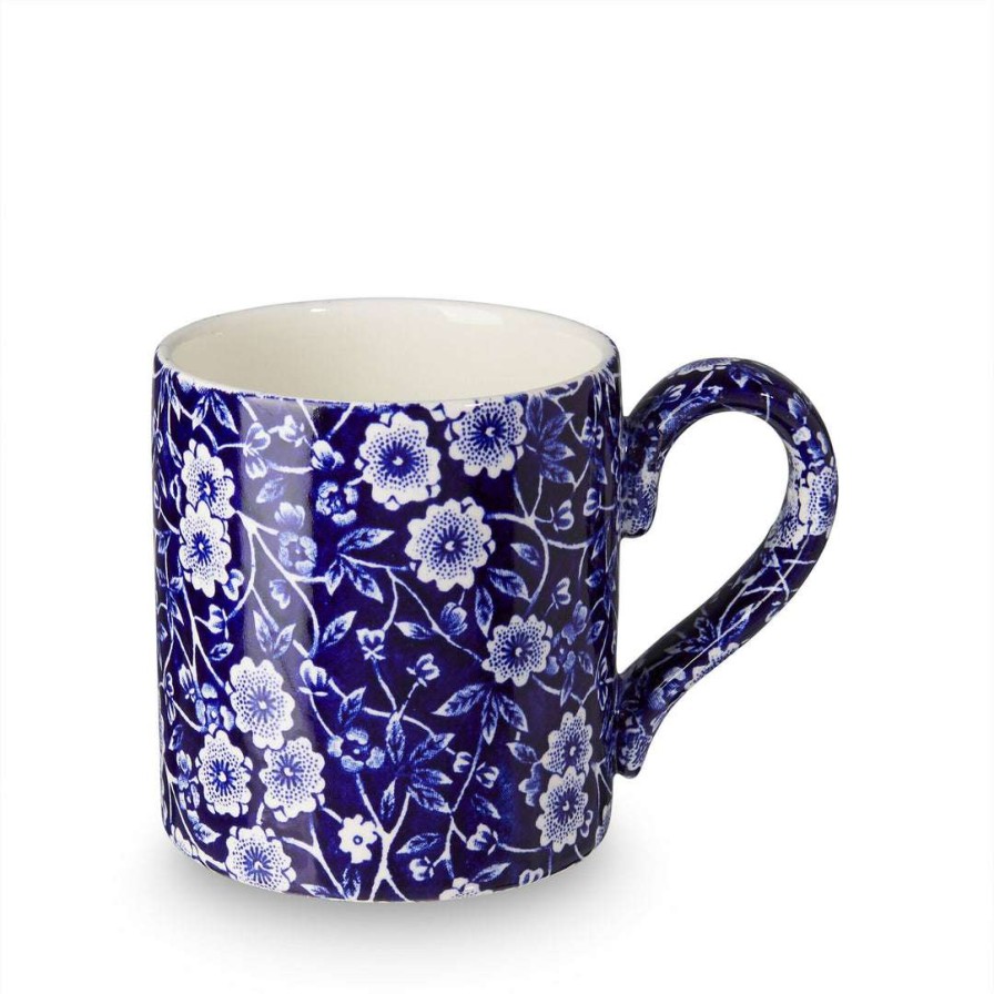 Collections * | Wholesale Burleigh Pottery Blue Calico Mug Half Pint 284Ml/0.5Pt, Gift Boxed