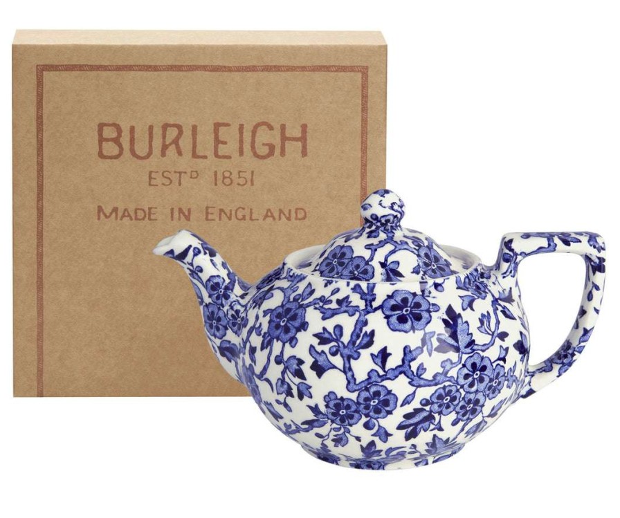 Collections * | Coupon Burleigh Pottery Blue Arden Teapot Gift Set