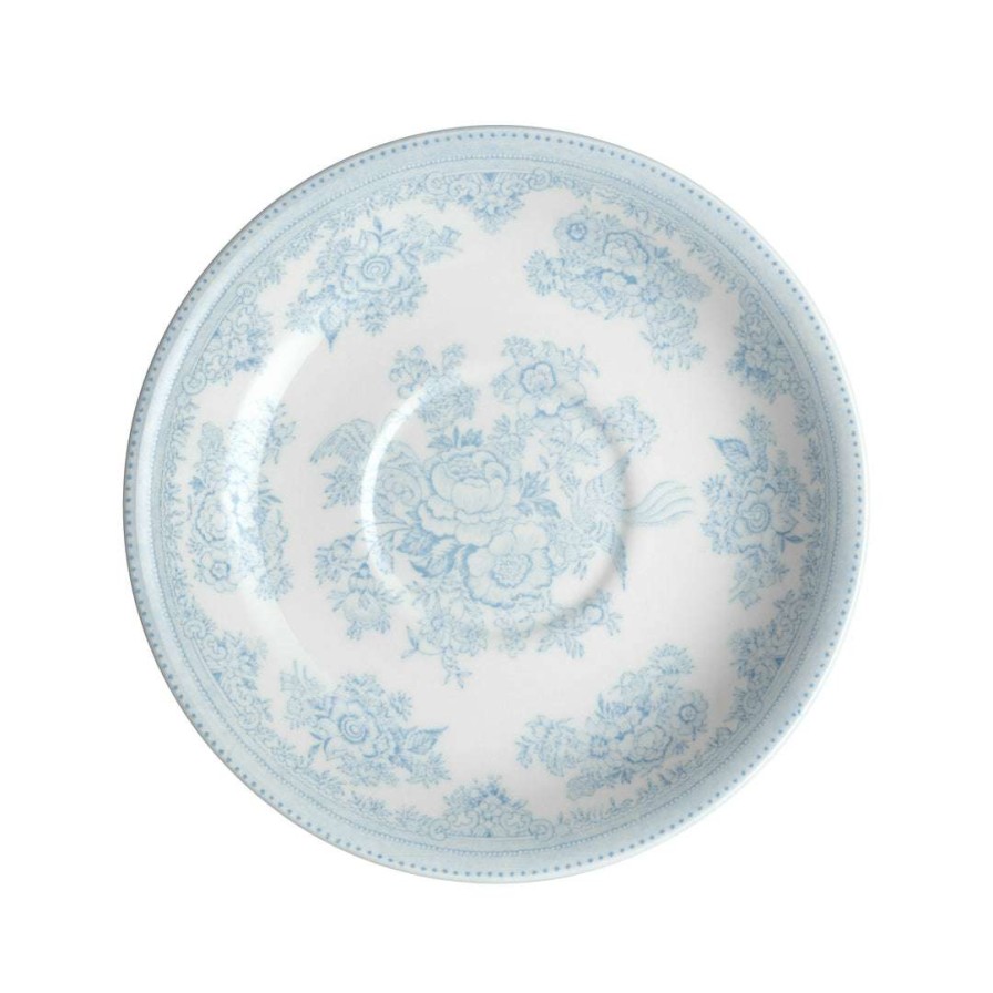 Collections * | Discount Burleigh Pottery Blue Asiatic Pheasants Breakfast Saucer Tableware