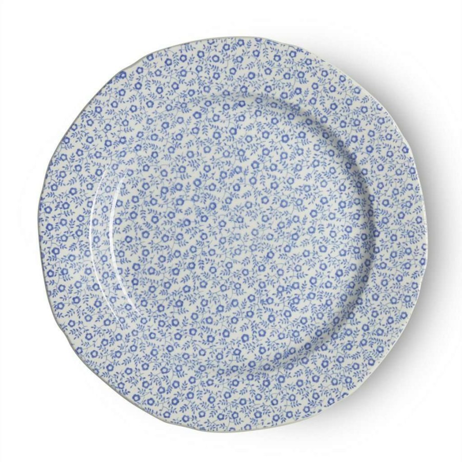 Collections * | Outlet Burleigh Pottery Blue Felicity Plate 21.5Cm/8.5