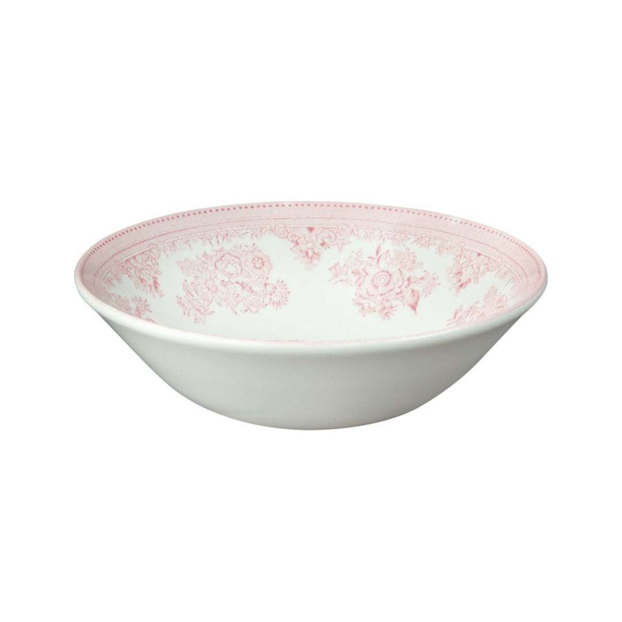 Collections * | Best Reviews Of Burleigh Pottery Tableware Pink Asiatic Pheasants Cereal Bowl 16Cm/6.25