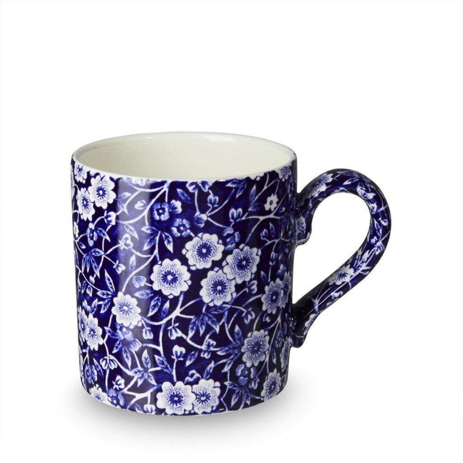 Collections * | Top 10 Burleigh Pottery Blue Calico Mug 375Ml/0.66Pt