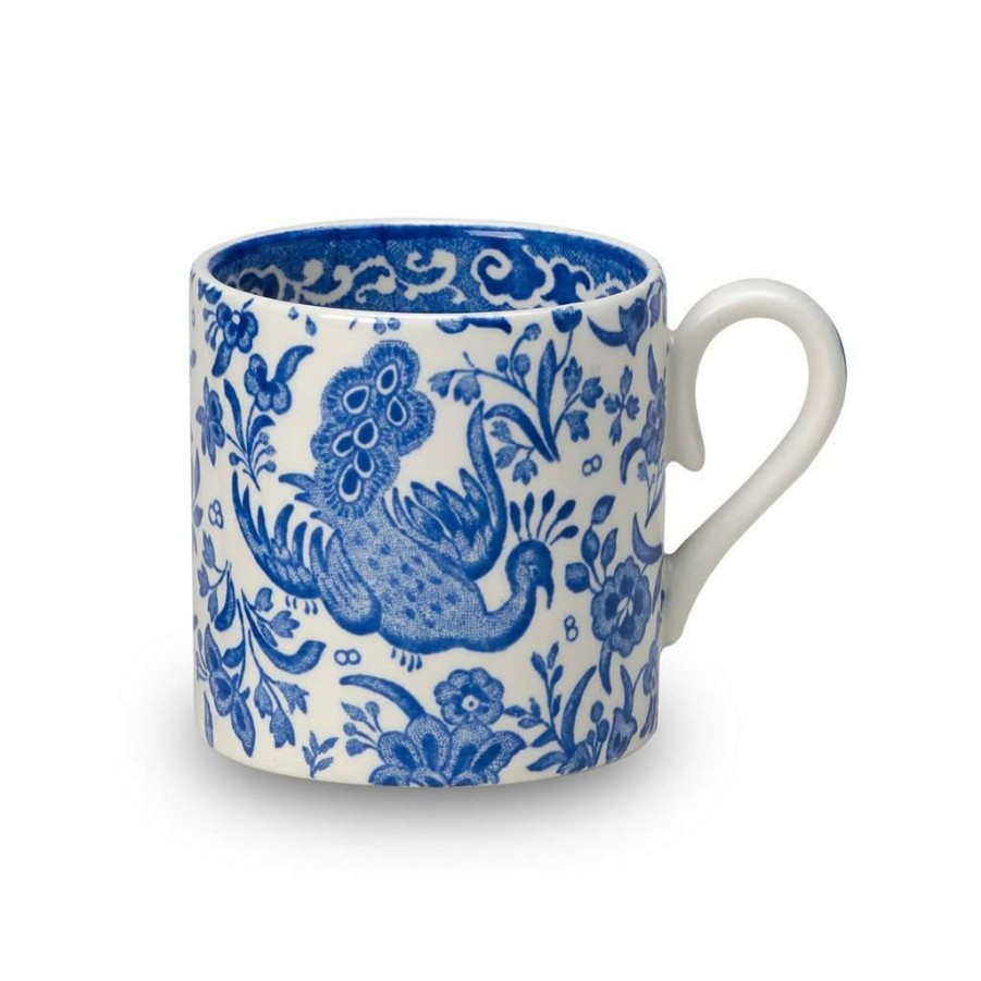 Collections * | Coupon Burleigh Pottery Collections Blue Regal Peacock Mini Mug