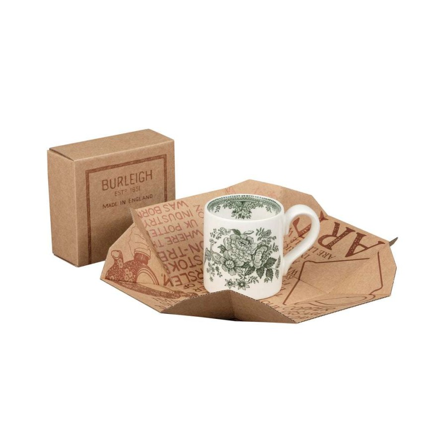 Collections * | Promo Burleigh Pottery Green Asiatic Pheasants Mug Half Pint 284Ml/0.5Pt, Gift Boxed Tableware