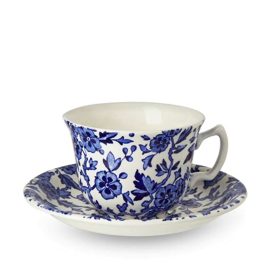 Collections * | Best Reviews Of Burleigh Pottery Blue Arden Teacup And Saucer