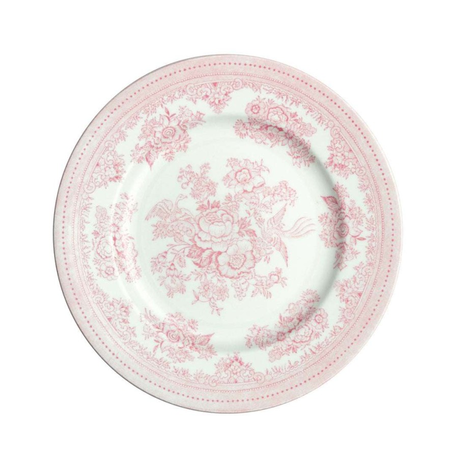 Collections * | Best Pirce Burleigh Pottery Tableware Pink Asiatic Pheasants Plate 17.5Cm/7